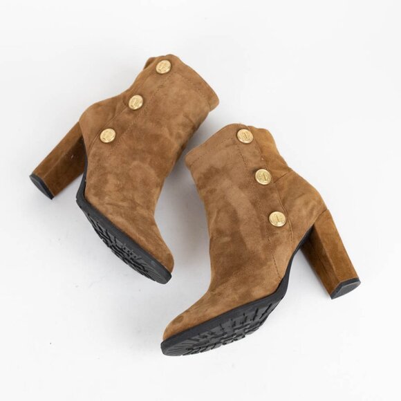 Isaac Mizrahi Gabina Suede Boots Booties 7.5 - Picture 6 of 11